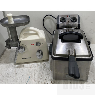 Deep Fryer, Meat Grinder and Gastranorm Trays