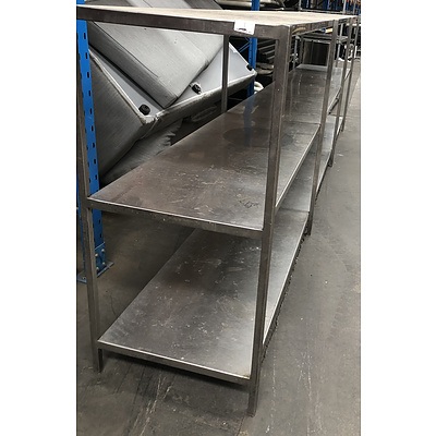 Substantial Stainless Steel Bench