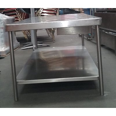 Kitchen Prep Bench with Lower full length shelf