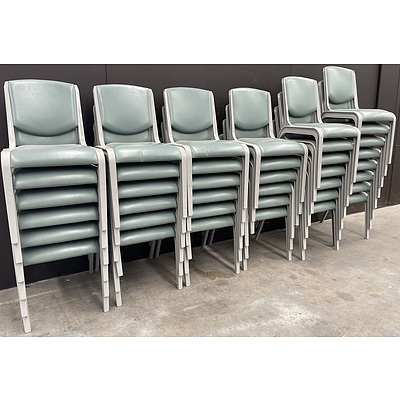 Sebel Green Faux Leather Venue Chair - Lot Of 35