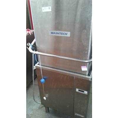 Professional Pass Through Dishwasher with Heat Condensing Unit