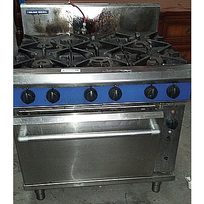 Blue Seal By Moffat 900mm Convection Oven Range With 6 Burners LPG