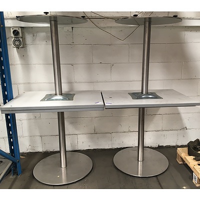 Cafe Outdoor Dining Tables  - Lot Of 4