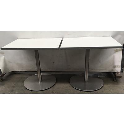 Cafe Outdoor Dining Tables  - Lot Of 2