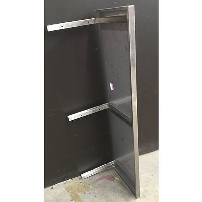 Stainless Steel Wall Mounted Single Shelf - Lot Of 3