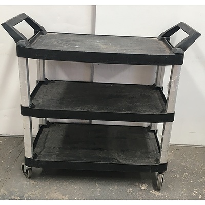 Plastic Catering Trolleys - Lot Of Two