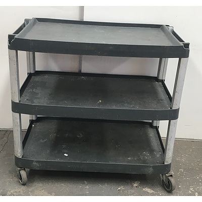 Plastic Catering Trolleys - Lot Of Two