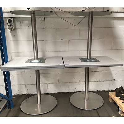 Cafe Outdoor Dining Tables  - Lot Of 4