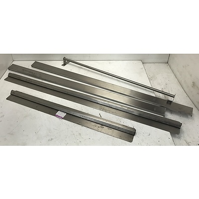 Stainless Steel Order Ticket Holders -Lot Of Two