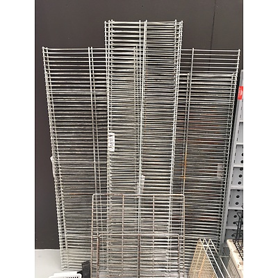 Pallet Of Assorted Shelving And Catering Equipment