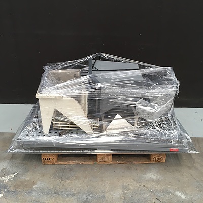 Pallet Of Assorted Shelving And Catering Equipment