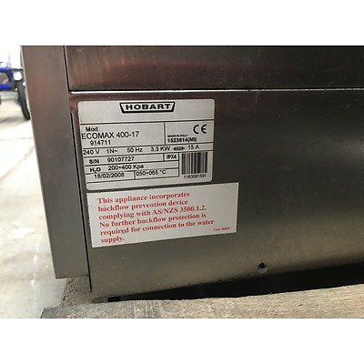 Hobart Ecomax 400 Dishwasher 240 V