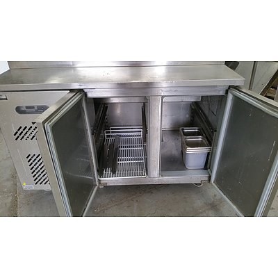 Koldtech Stainless Steel Mobile Pizza Preparation Fridge