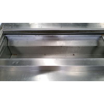Koldtech Stainless Steel Mobile Pizza Preparation Fridge