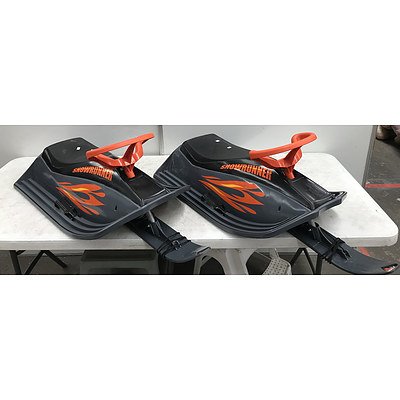 Stiga Snow Runner Kids Snow Sleds -Lot Of Two