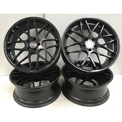 Set Of Black Vertini Magic 20 Inch Concave Rims