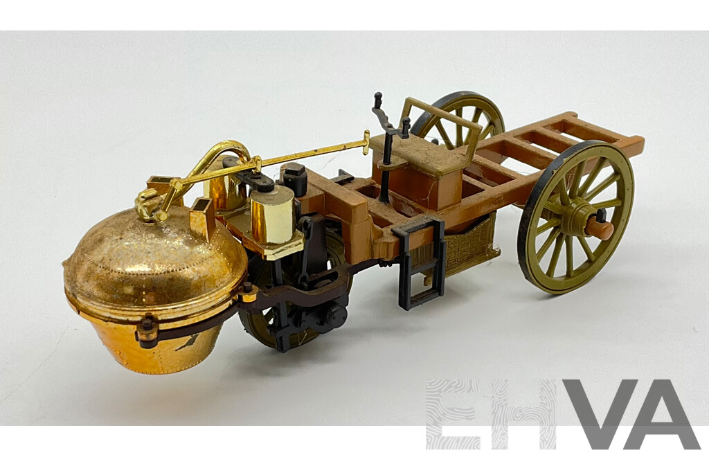 Vintage Brumm 1769 Fardier Vapeur Cugnot Three Wheel Steam Vehicle 1:43 Scale, Made in Italy