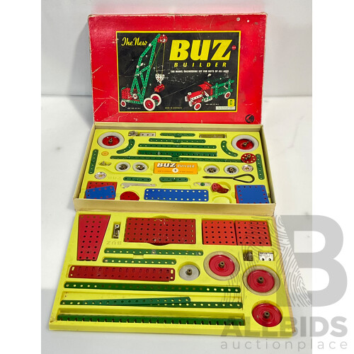 Vintage Buz Builder a Buzza Product Set Four and Six Made in Australia