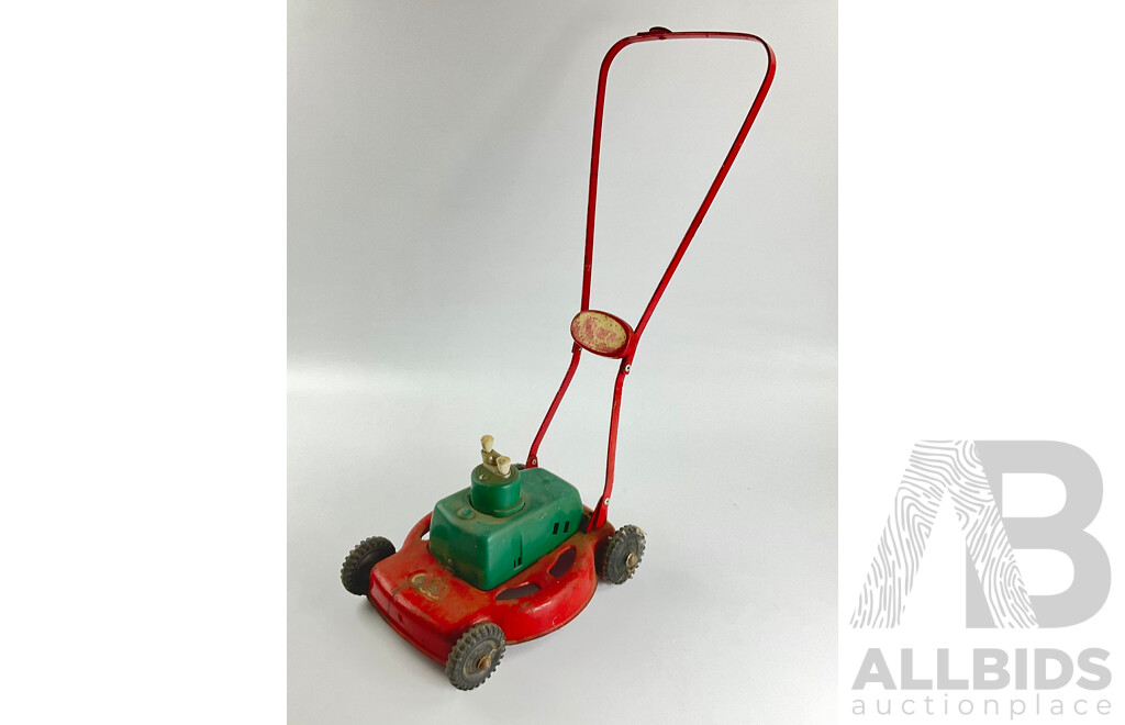 Vintage Cyclops Victa Ambassador Steel Toy Lawnmower with Original Box, Made in Australia