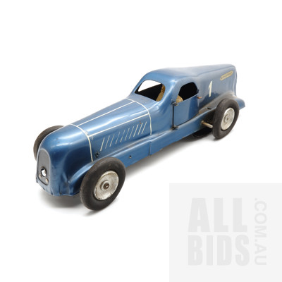 Vintage 1934 Renault Nervasport Wind Up Race Car - Made In France