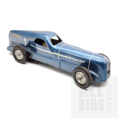 Vintage 1934 Renault Nervasport Wind Up Race Car - Made In France