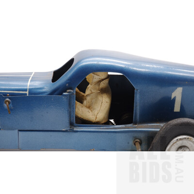 Vintage 1934 Renault Nervasport Wind Up Race Car - Made In France