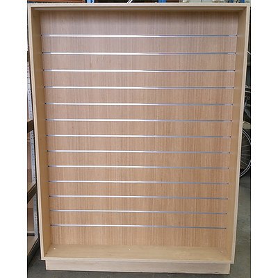 Lot Of 2 Laminate Slatwall Display Units