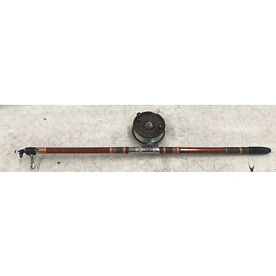 Daiwa PS Surfpower 13 Foot Retractable Beach Fishing Rod With Alvey Reel