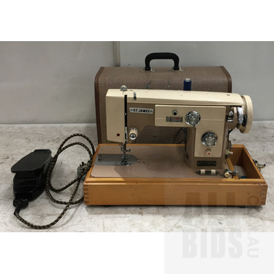 St James -David Jones Ltd, Sewing Machine With Hard Cover