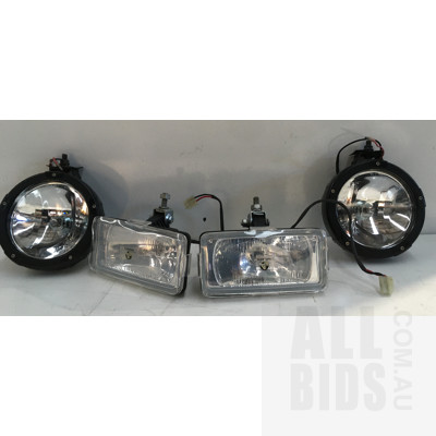 Calibre Driving Lights And Hella Comet 550 Driving Lamps