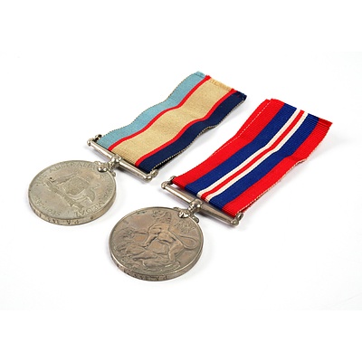 Two Australian WWII Service Medals