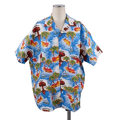 Pam Debenham (born 1955), Paradise Lost 1955, Screenprinted Cotton Shirt