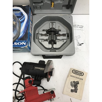 Oregon Mini Grinder with Nelson Holesaw Kit