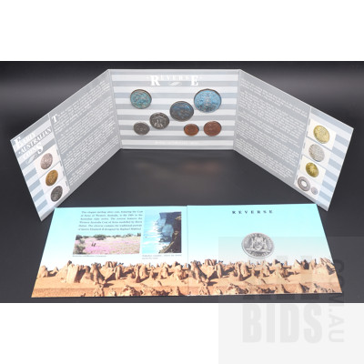 1990 Western Australia Ten Dollar Silver Uncirculated Coin and 1987 Uncirculated Mint Set