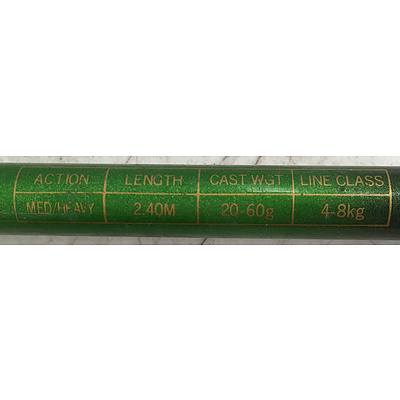 Jarvis Walker Fishing Rod With Assorted Tackle And Magazines