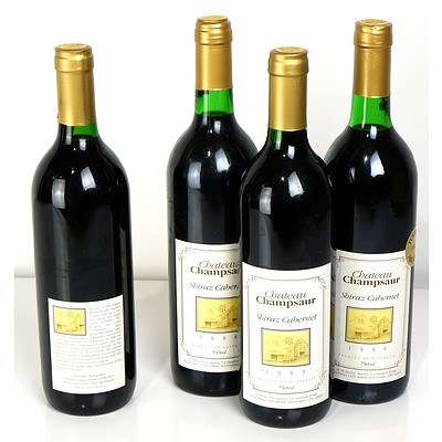 Chateau Champsaur Central ranges 1999 Shiraz Cabernet - Lot of Four Bottles (4)