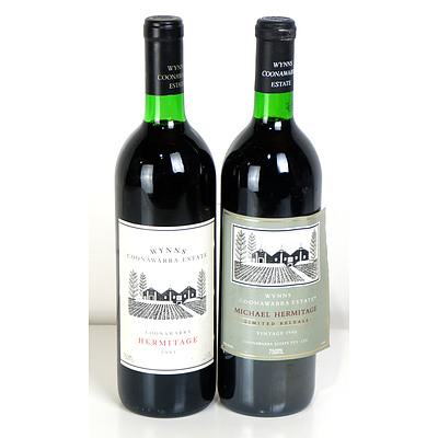 Wynns Coonawarra 1993 Hermitage and 1990 Michael Hermitage (2)