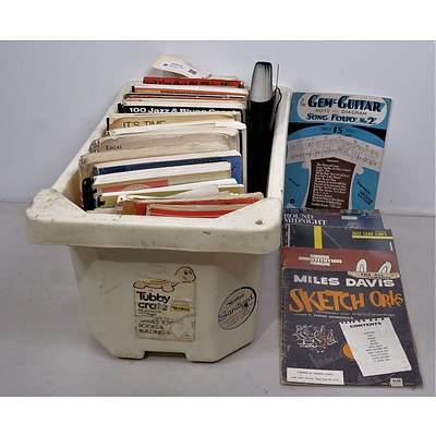 Quantity of Vintage Music Scores, Mostly Jazz, Including Fats Waller, Oscar Peterson and More
