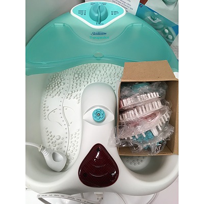 VS Sassoon 3Q Hairdryer & Sunbeam Therapeutics Pedicure Foot Spa