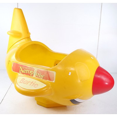 Large Vintage Aeroplane Jelly Advertising 'Bertie' Sit In Aeroplane