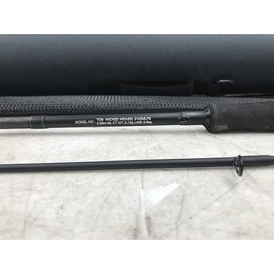 TD Black Wicked Weasel 6102MLFS Spinning Rod