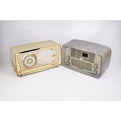 HMV Little Nipper Radio Model 62-52 and an AWA Radiola Mantle Radio (2)