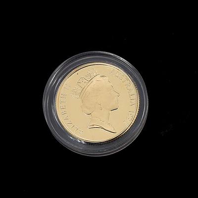 RAM 1991 22ct Gold $200 The Pride of Australia Proof Coin, Emu No 8209