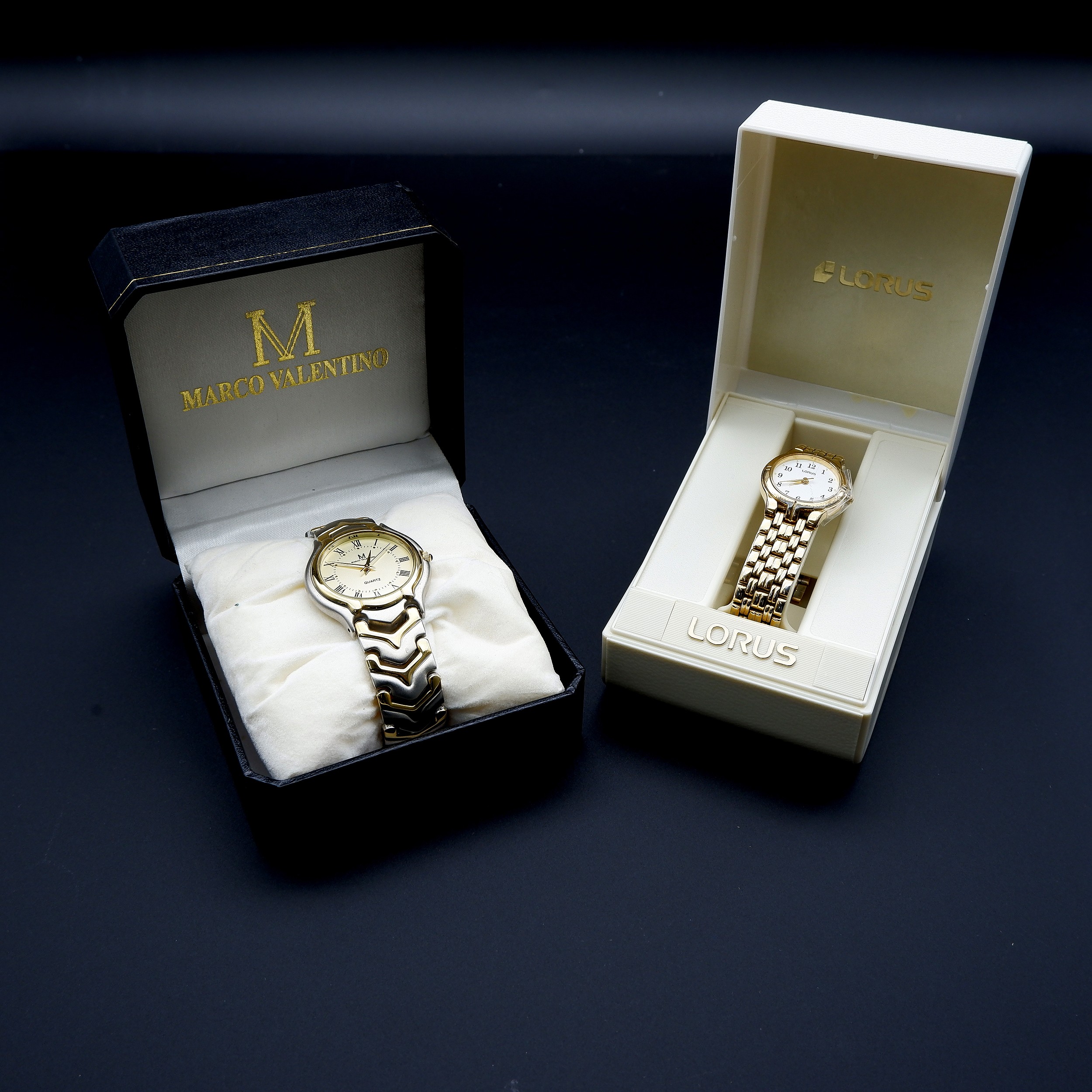 MARCO VALENTINO mens and women\'s set of Watches with Box il_fullxfull.5901890011_tpcs.jpg main image 2