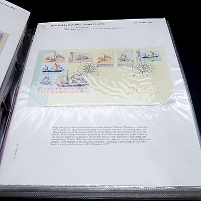 Extensive Australian Illustrated First Day Cover Collection in Six Folders