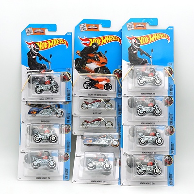 Thirteen Hot Wheels HW Moto Models, Including Bad Bagger, Ducati 1199 Superleggera, Blast Lane and More 