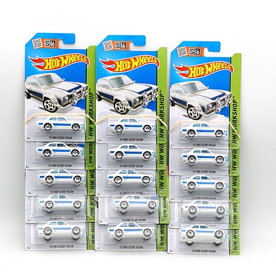 Fifteen Hot Wheels HW Workshop 70 Ford Escort RS1600