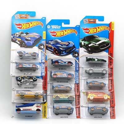 Fifteen Hot Wheels Models, HW Race, HW Race Team, HW Mild to Wild and More 