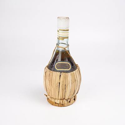 Two Vintage Italian Wines in Raffia Bound Bottles - 1981 Chianti and Toscano Bianco - Both 500ml (2)