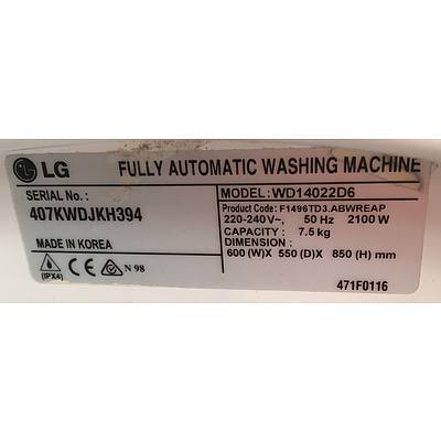 LG Washing Machine Inverter Direct Drive Front Loader 7.5kg